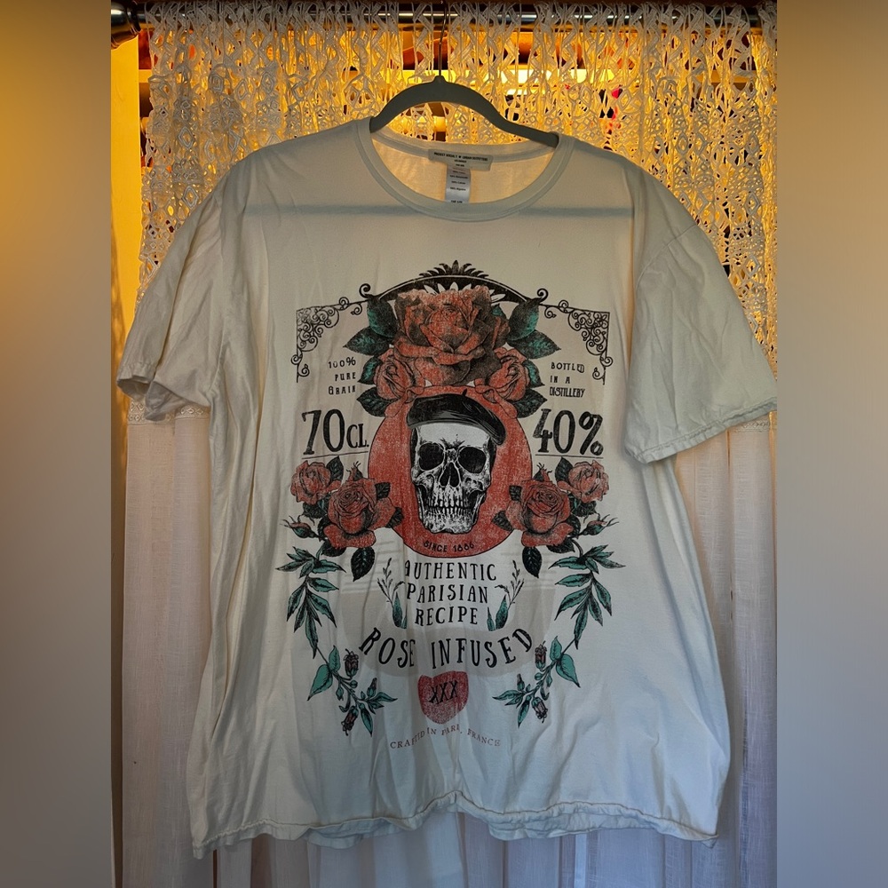 Urban Outfitters: Project Social T Rose Infused Oversized T: One Size